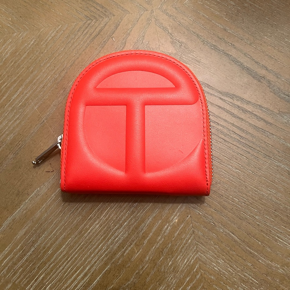 🔥Telfar Red Leather Wallet